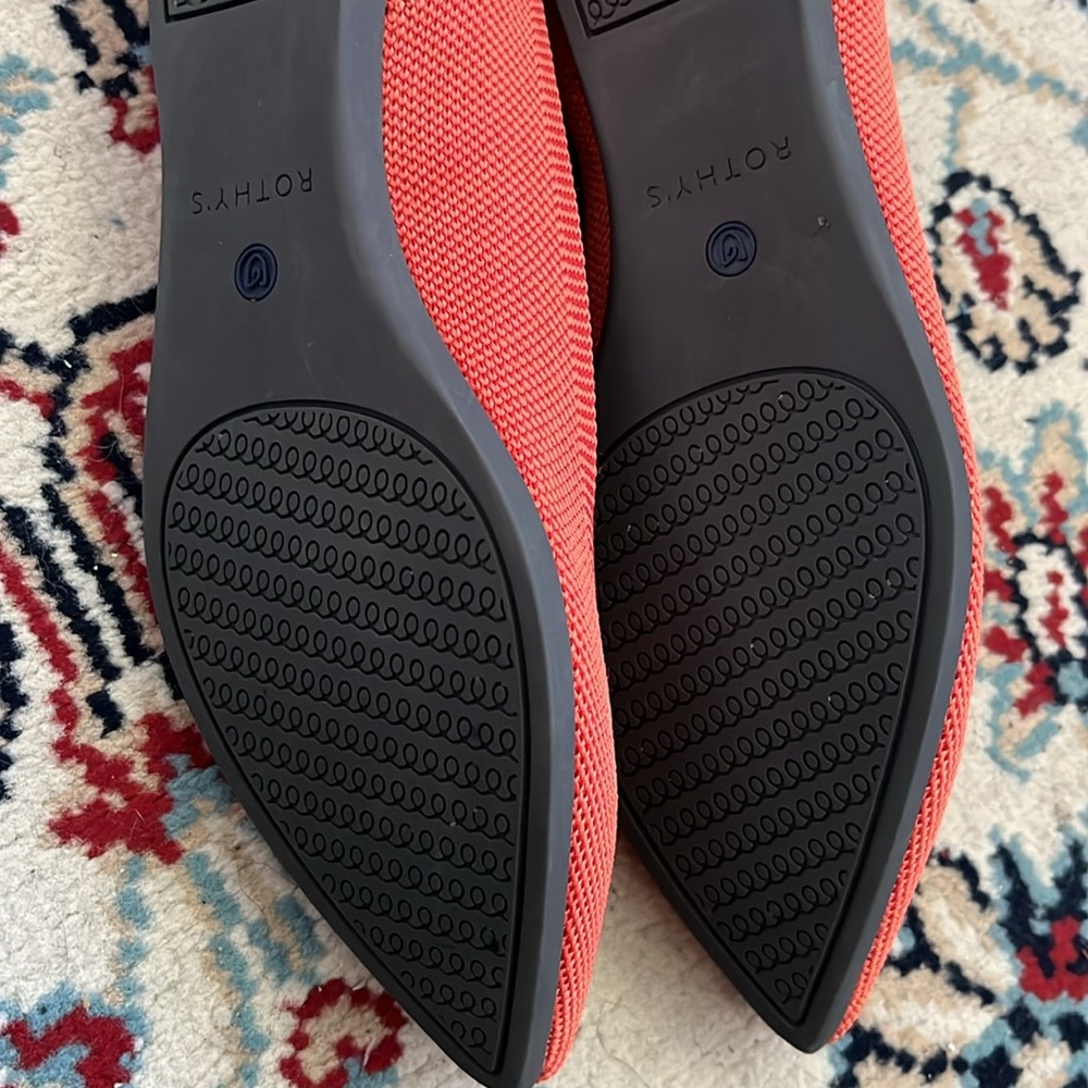 Rothy's Coral Knit Pointed Toe Flats - Picture 5 of 7